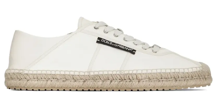 Dolce & Gabbana Espadrilles aus gespaltenem Lammleder – Nude (A10914A0762)