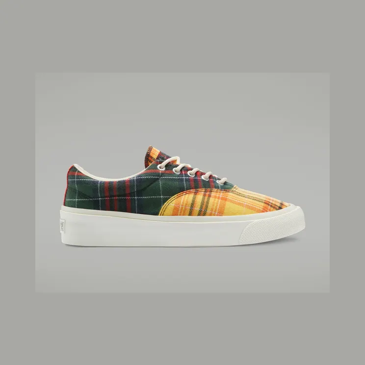Converse Skid Grip Low ‘Twisted Plaid – Egret’ Egret/Multi/Egret (169218C)