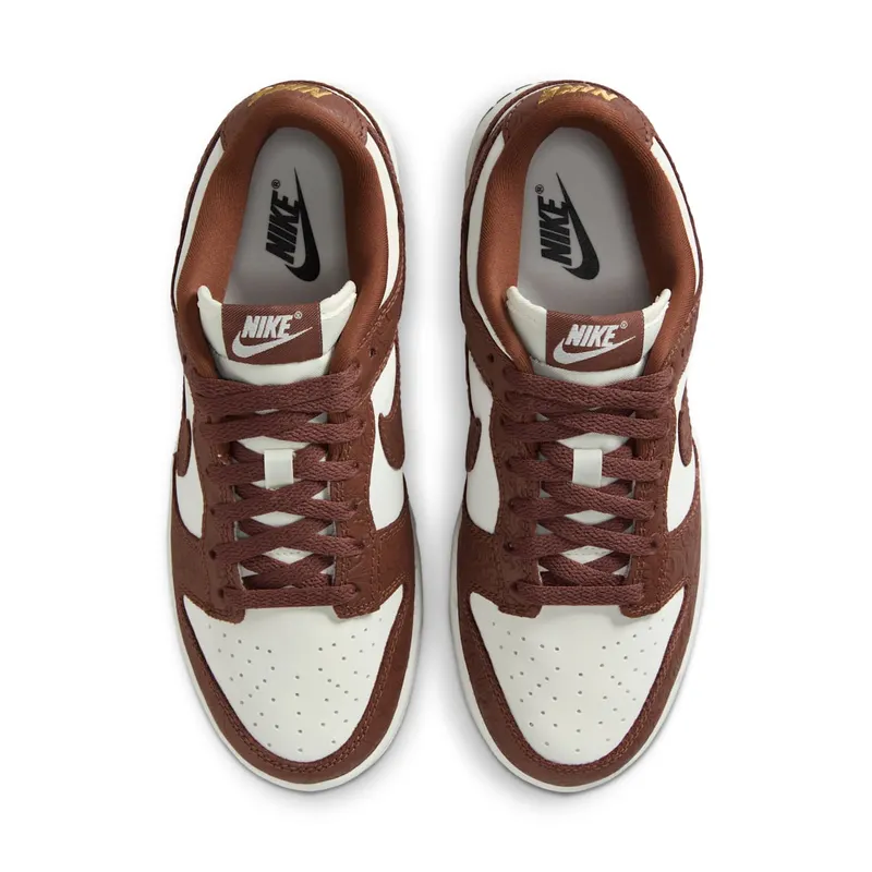 Nike Dunk Low “Embossed Baroque Sail Fauna Brown” (IF3944-100)