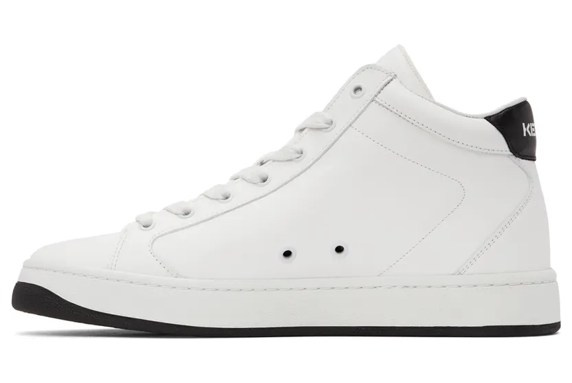 Kenzo White K-Logo Kourt High Sneakers (FB65SN370L50) (3)