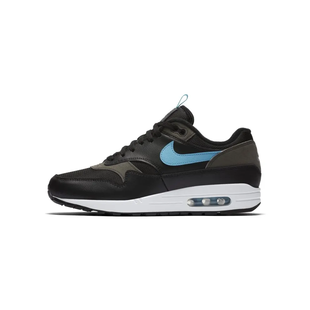 Nike Air Max 1 Tongue Tab Black Blue Fury Black/Blue Fury (CD1530-001)