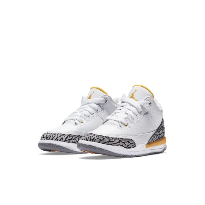 Jordan 3 Retro Laser Orange (PS) White/Black-Laser Orange-Cement Grey (441141-108)
