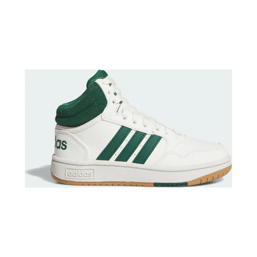 adidas Hoops Mid Core White Collegiate Green Gum (JS4134)