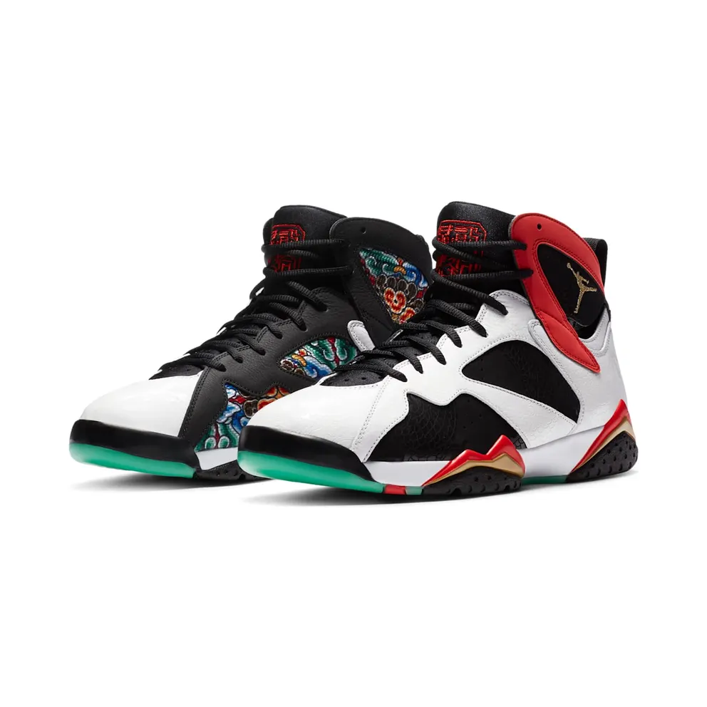 Jordan 7 Retro Greater China White/Chile Red-Black-Metallic Gold (CW2805-160)