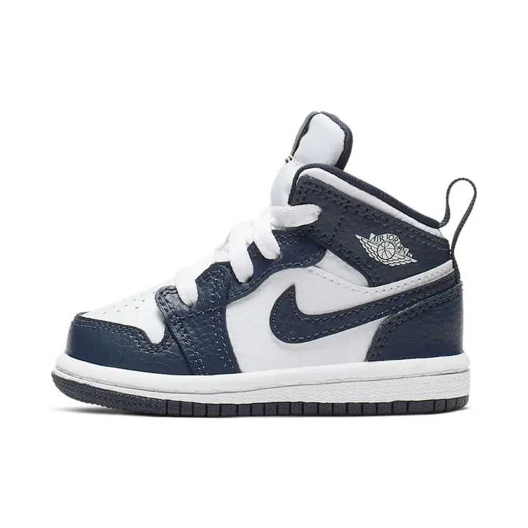 Jordan 1 Mid White Metallic Gold Obsidian (TD)