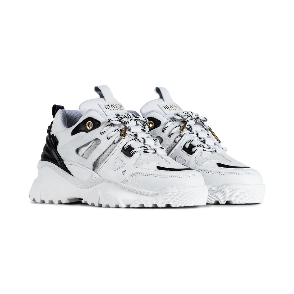 Mason Garments Genova II White / Black Weiß (SS21-35-11C)