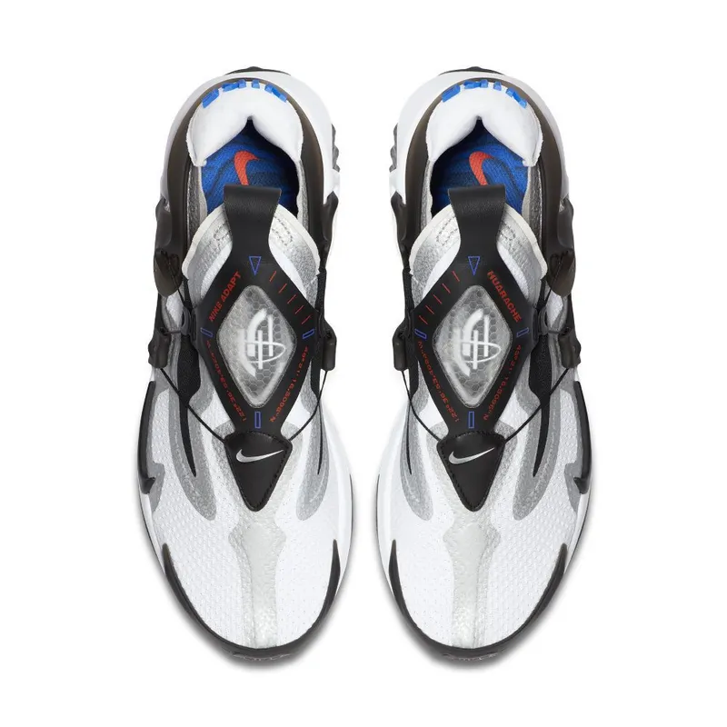 Nike Adapt Huarache ‘White Black’ (EU Charger) (2019) (CT4092-110)
