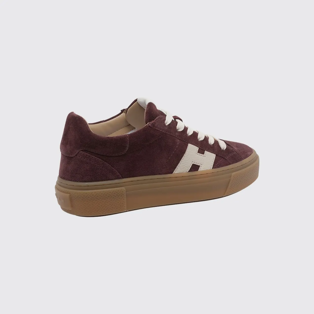 Hogan Crosswind Suede Leather Platform Sneakers Brown (HXW7050GB00UHT0FD8) (2)