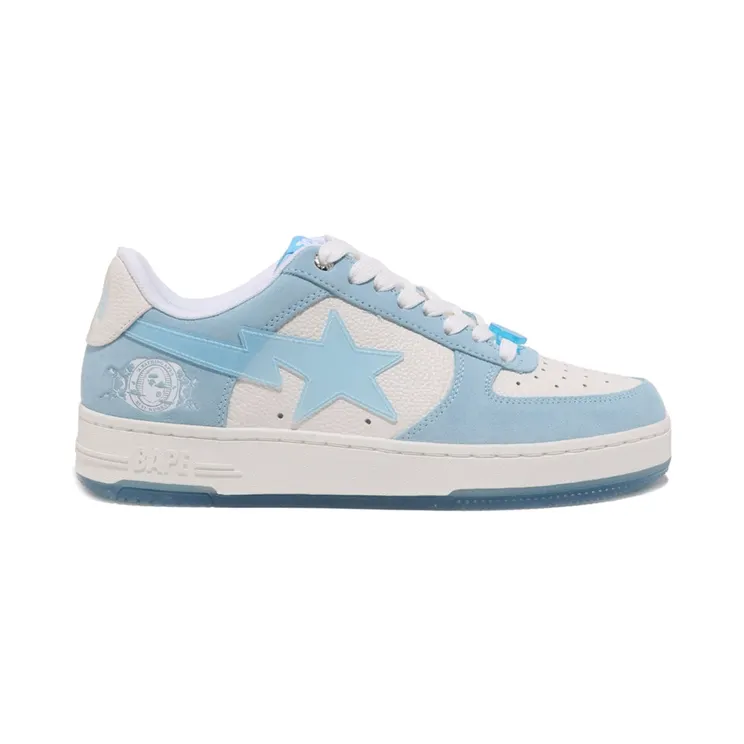A Bathing Ape Bape Sta Low M2 Icy Bape White Blue (0ZXSHM001911Q)