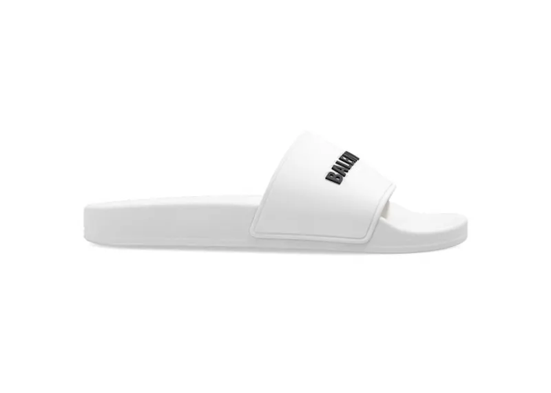 Balenciaga Pool Slides Eggshell (565547W1S809310)
