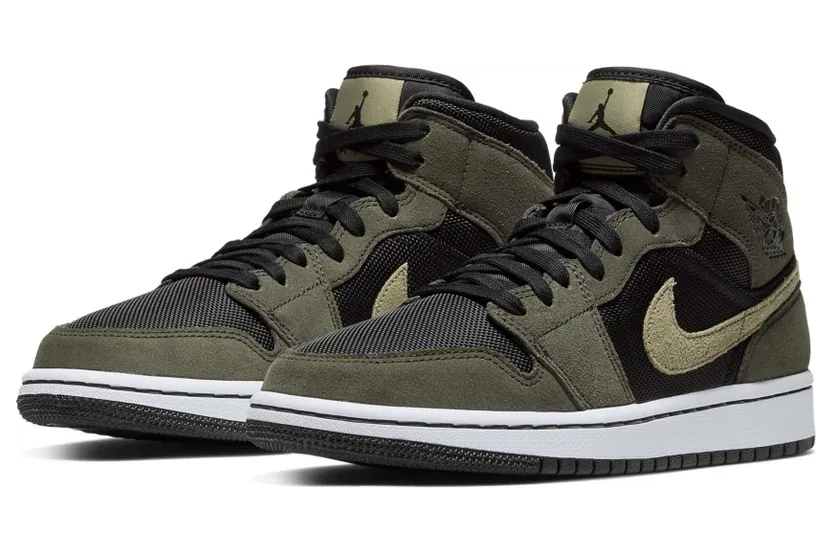Jordan 1 Mid Military Olive (W)