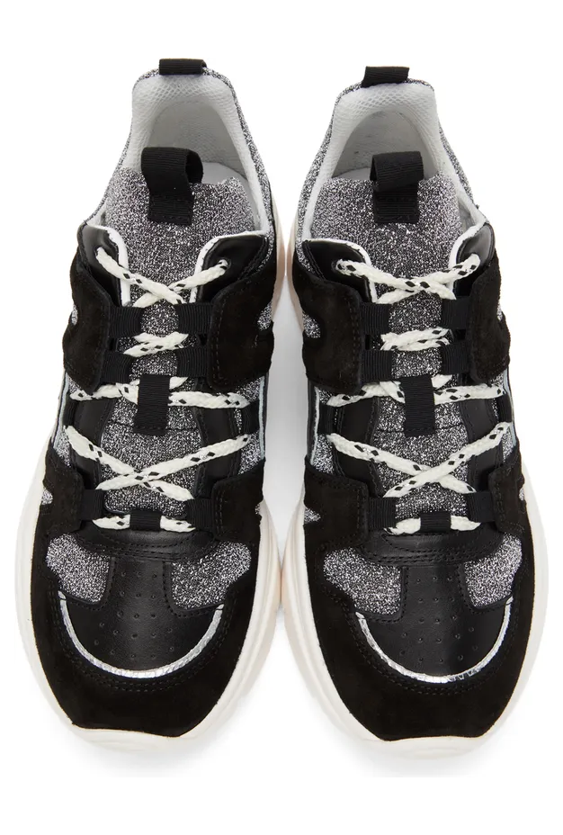 Isabel Marant Lurex & Suede Kindsay Sneakers (21HBK0052-21H019S) (5)
