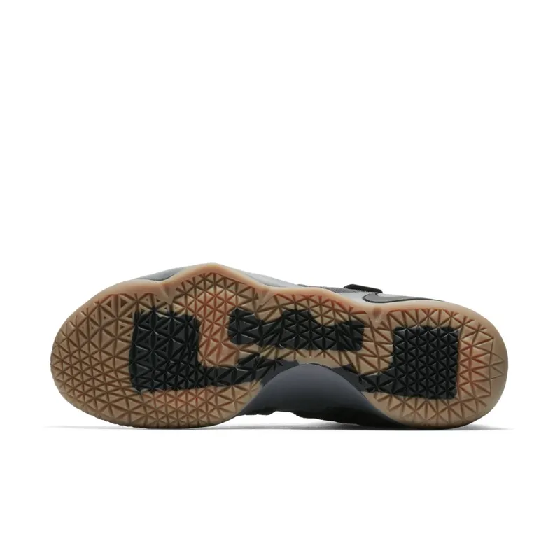 Nike LeBron Zoom Soldier 11 Grey Gum Dark Grey/Black-Circuit Orange (897646-003)