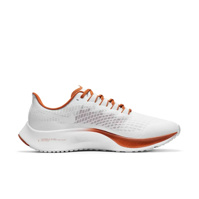 Nike Air Zoom Pegasus 37 Texas White/Pure Platinum-Particle Grey-Desert Orange (CZ5394-100)