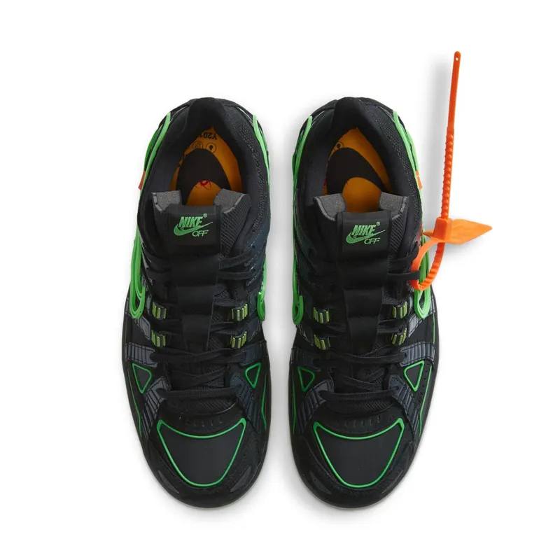 Nike Air Rubber Dunk Off-White Green Strike Black/White-Green Strike (CU6015-001)
