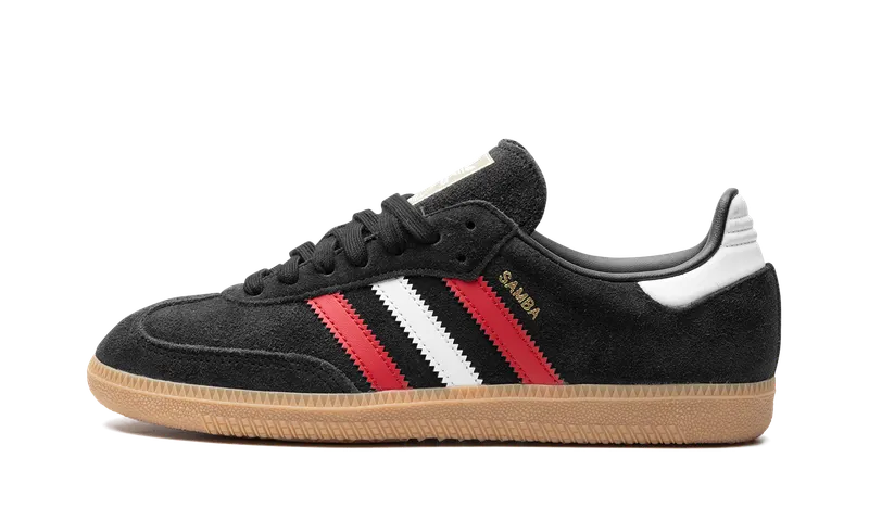Adidas Samba OG “core black/better scarlet/GUM 3” (IG1824)