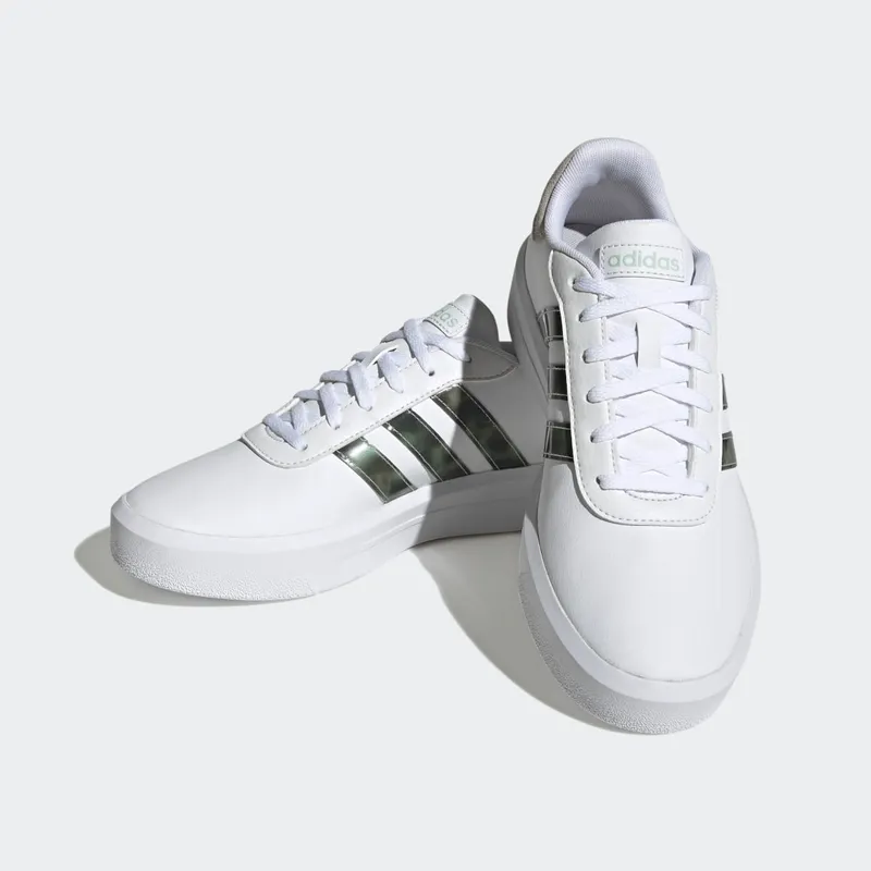 Adidas Court Platform Cloud White / Cloud White / Linen Green (HP9434)