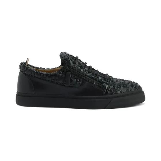 Giuseppe Zanotti Gewebte The Manhattan mit Reißverschluss “Black” (RU50031H03)