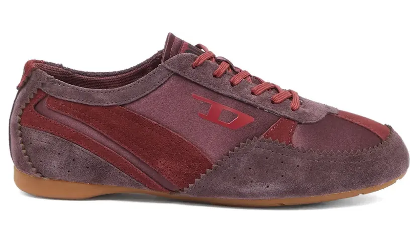 Diesel D-Mile-Flat mit Wildleder-Overlays “Pink” (Y03896P7716)