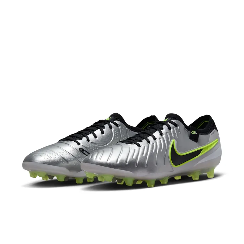 Nike Tiempo Legend 10 Elite AG-Pro Metallic Silver Volt Black (DV4330-001)