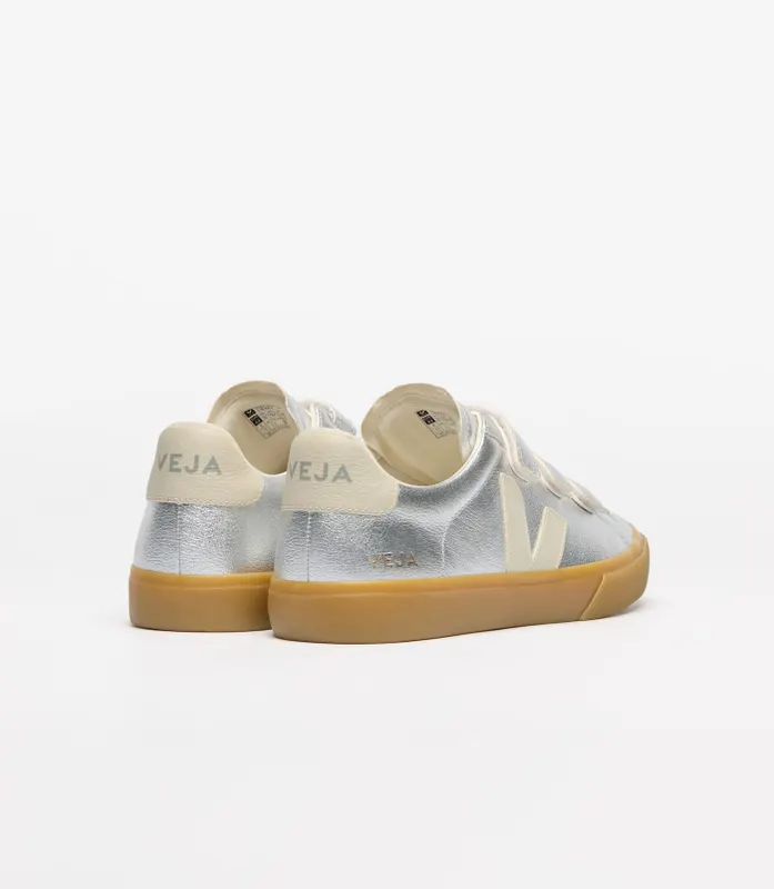 VEJA Recife aus Leder – Silver (RC0520779)