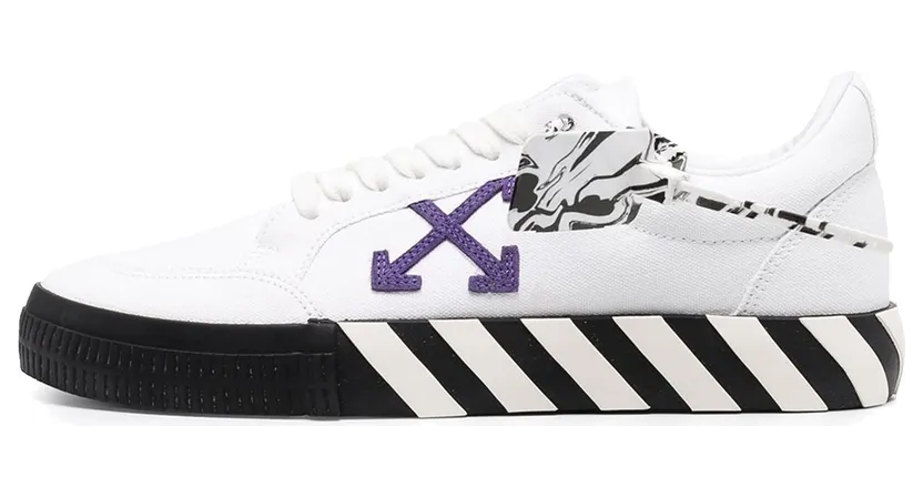 Off-White Vulc Low Top Sneaker White Purple (OMIA085R21FAB0010137)