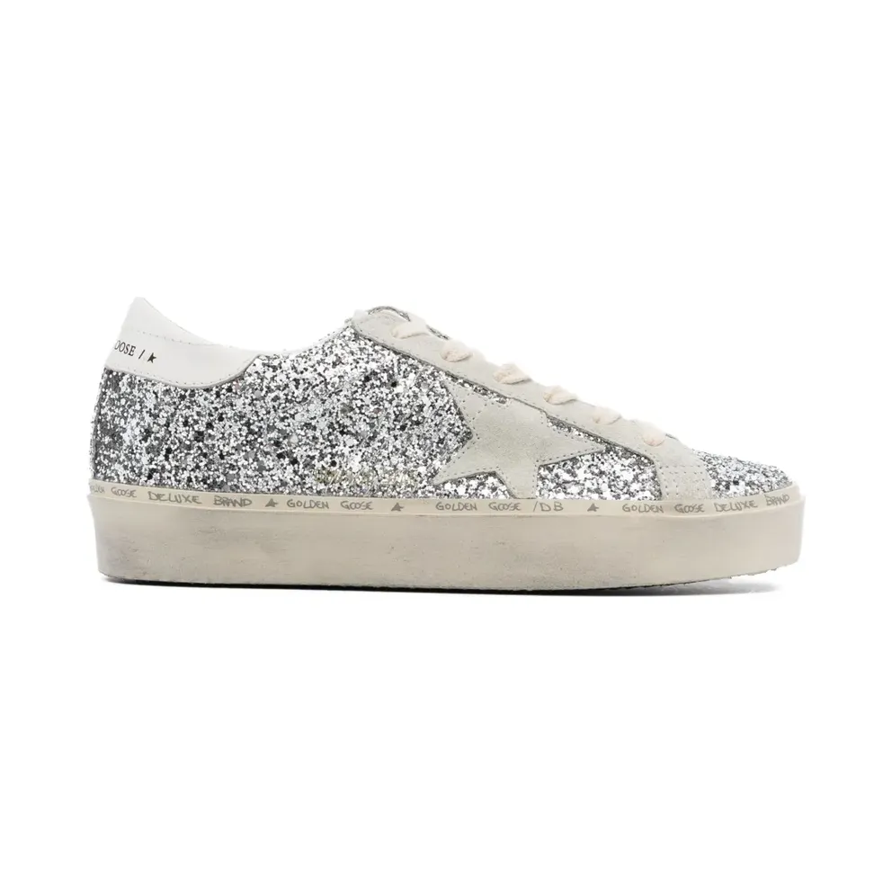 Golden Goose Superstar im Glitter-Look – Silver (GWF00118F005100)
