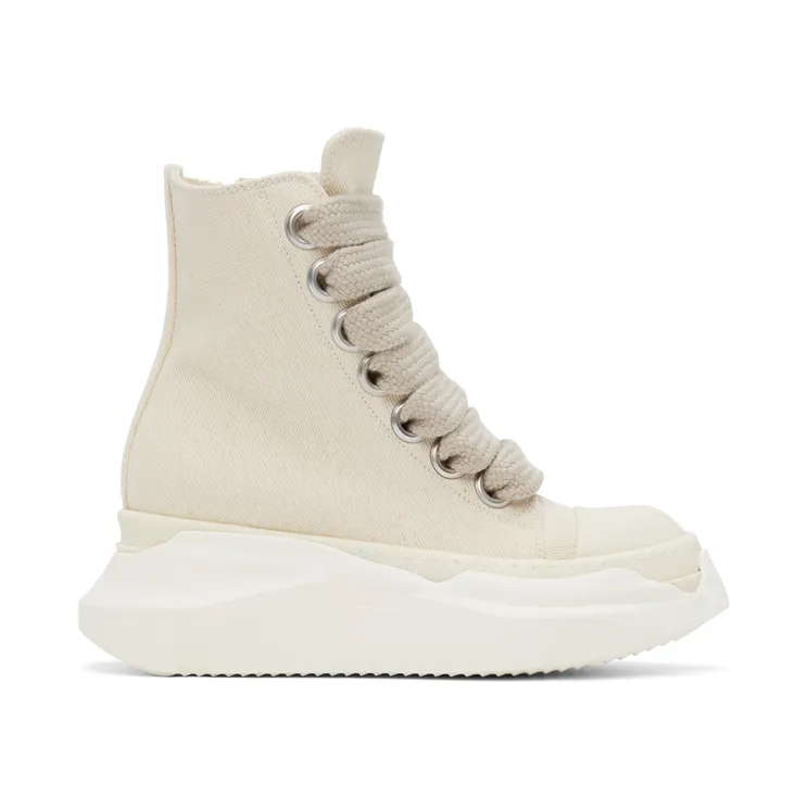 Rick Owens Drkshdw Off-White Abstract High-Top Sneakers (DS01B7840 DMNW1)