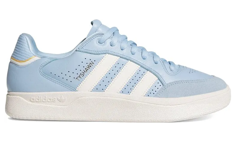 adidas Tyshawn Low Clear Sky Chalk White Gold Metallic (JH8148)