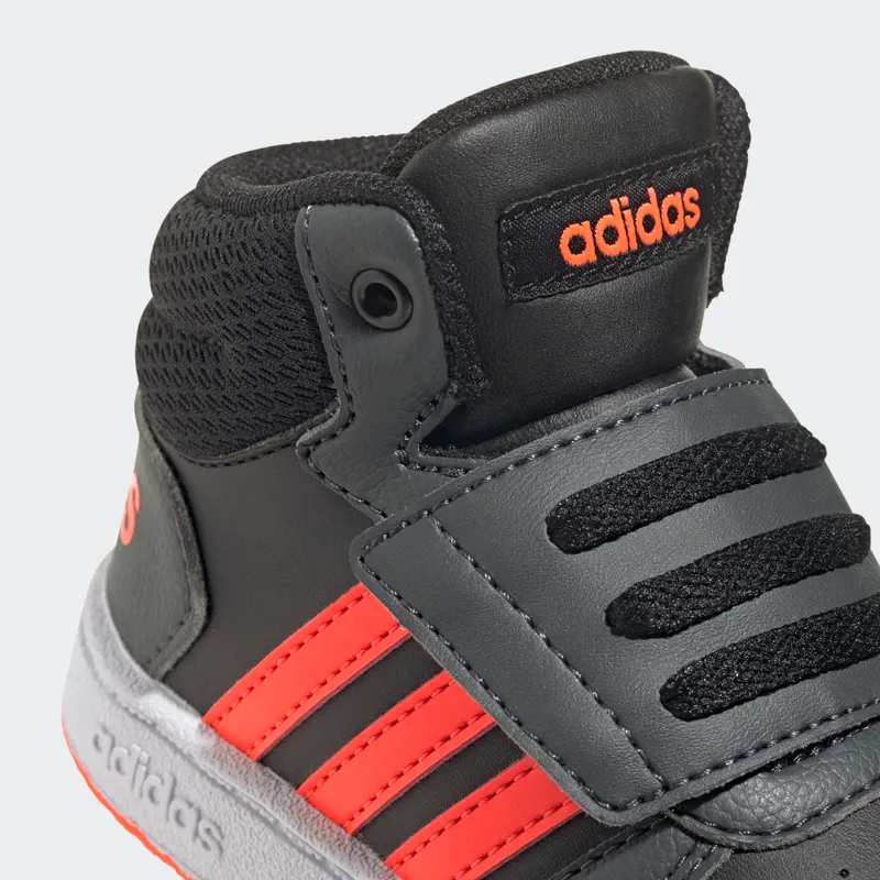 adidas Hoops 2.0 Mid Core Black / Solar Red / Grey Six (GZ7780)