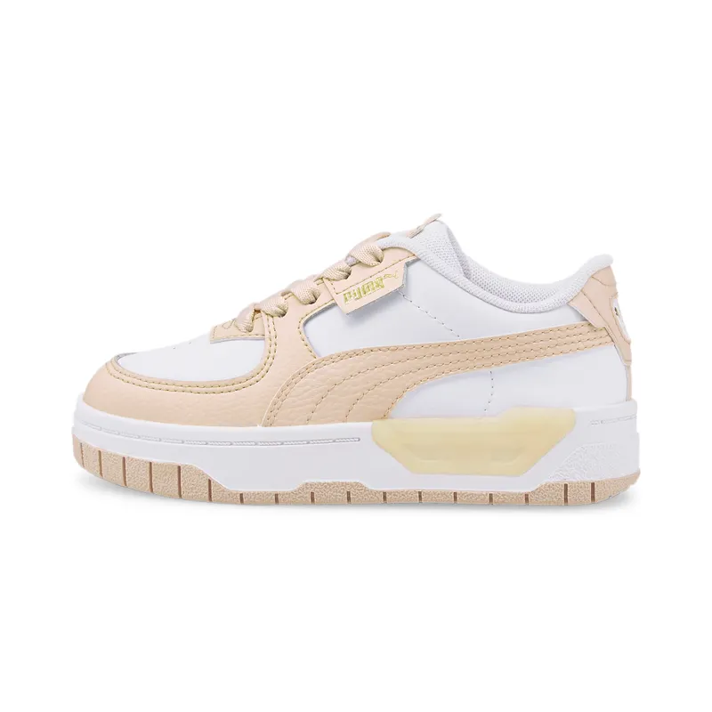 PUMA Cali Dream Lth Kids’ White/Shifting Sand (385675-01)