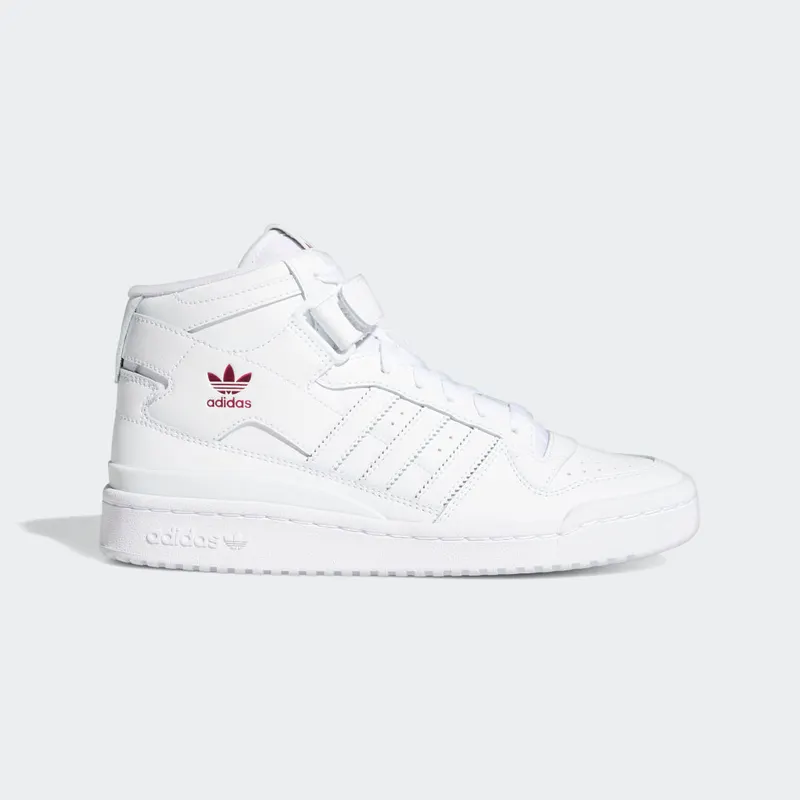 Adidas Forum Mid Cloud White / Cloud White / Shock Pink (G57984)