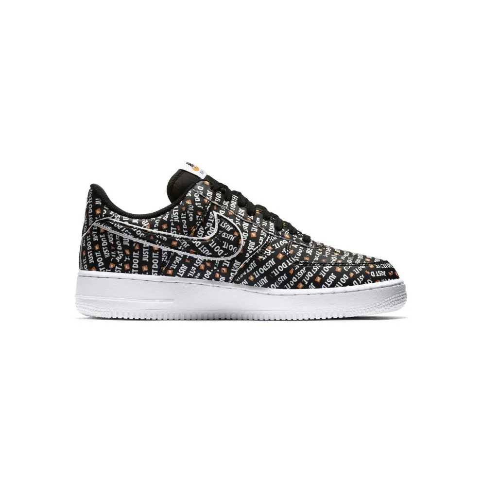Nike Air Force 1 Low Just Do It Pack Black Black/Black-White-Total Orange (AO6296-001)