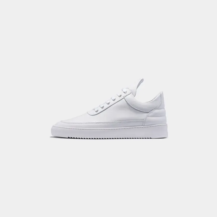 FILLING PIECES Low Top Ripple Nappa All White (25121721855)