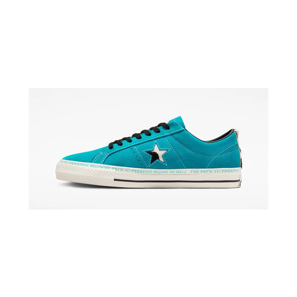 Converse x Sean Pablo One Star Pro OX *Rapid Teal* Rapid Teal / Black / Egret (173215C)