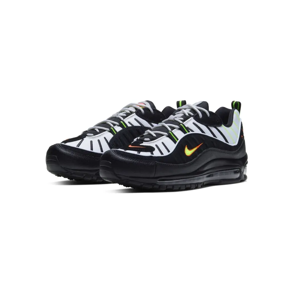 Nike Air Max 98 Highlighter Platinum Tint/Electric Green-Bright Crimson-Black (640744-015)