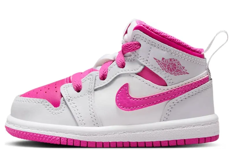 Jordan 1 Mid “Iris Whisper / White / Fire Pink” (FD8782-500)