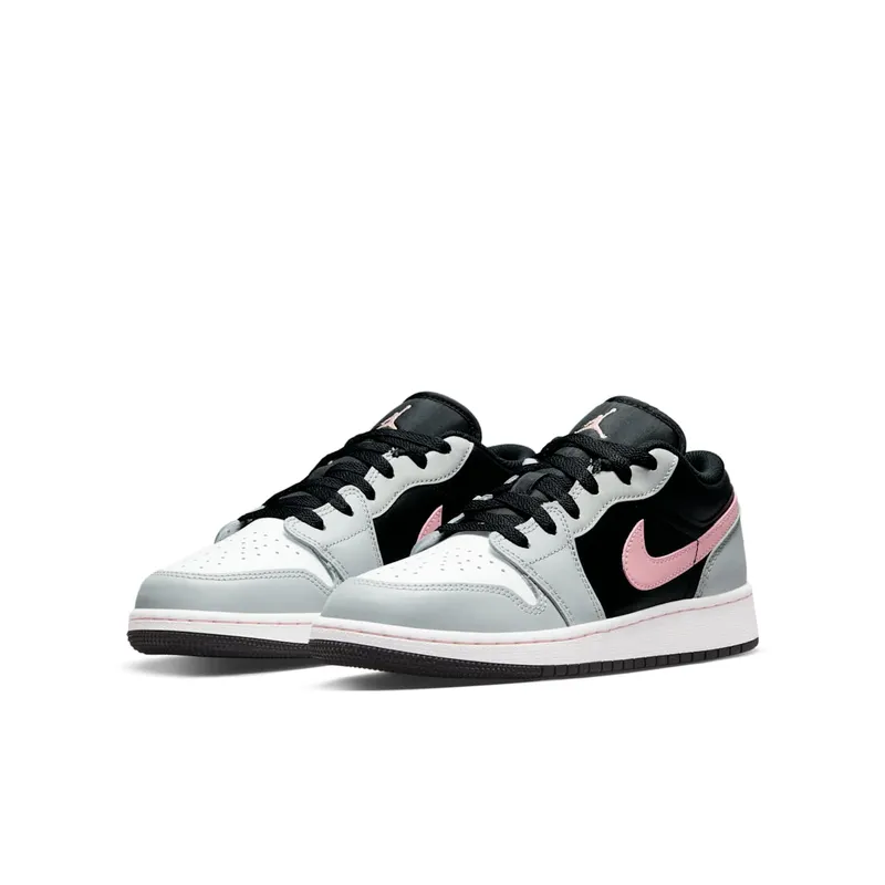 Jordan 1 Low Black Grey Pink (GS) (553560-062)