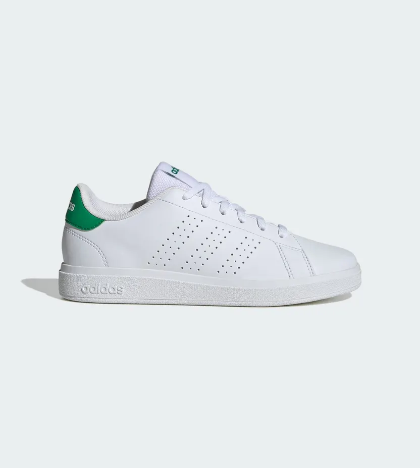 Adidas Advantage Base 2.0 Kids Cloud White / Cloud White / Green (ID3889)
