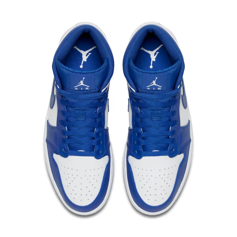 Jordan 1 Mid Hyper Royal White/Hyper Royal-White (554724-114)