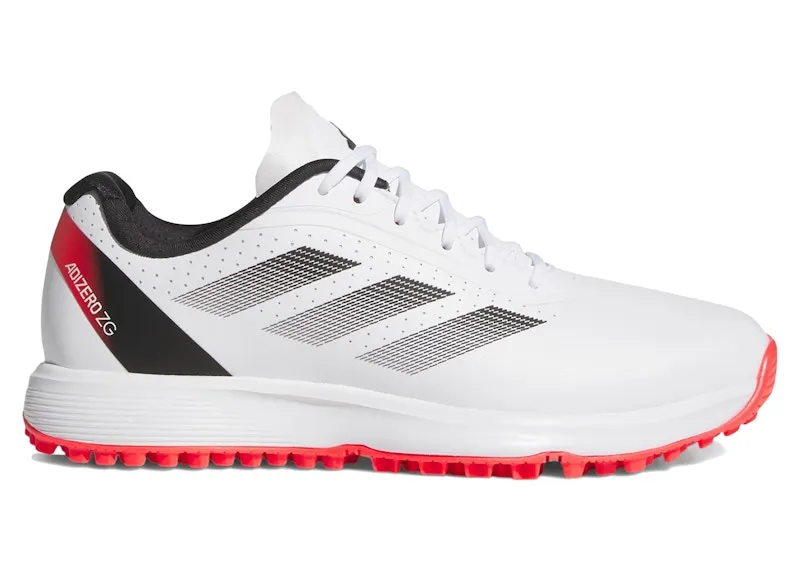 adidas Adizero ZG Spikeless Golf Cloud White Core Black Lucid Red (IH9887)