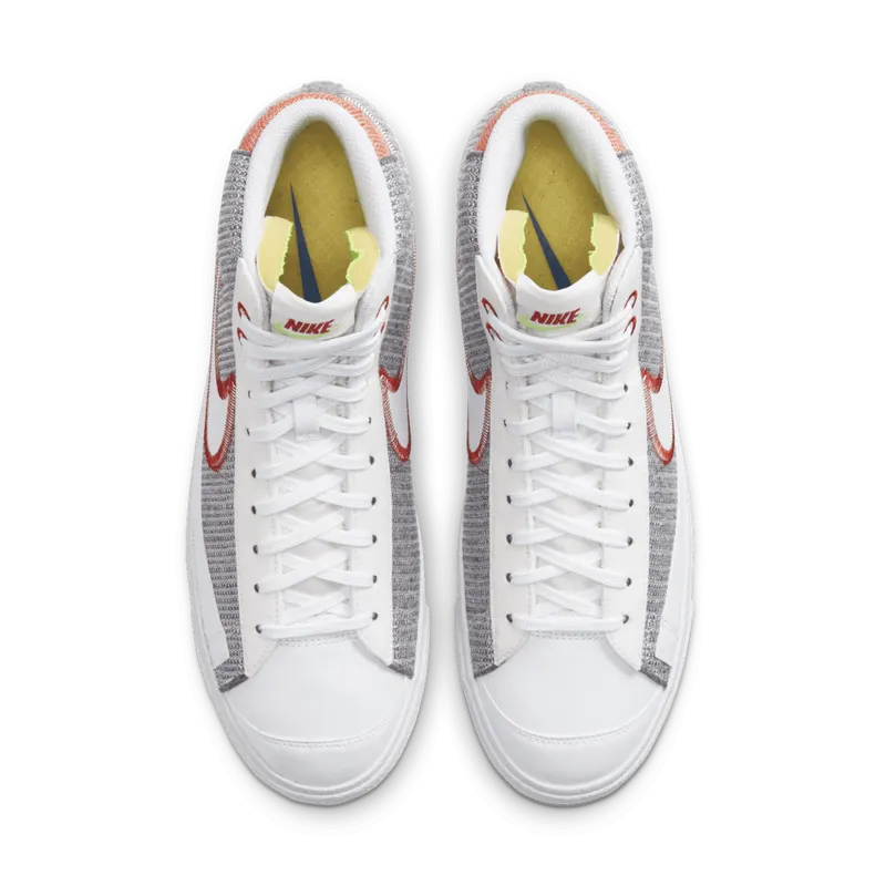 Nike Blazer Mid ’77 Recycled White Grey/Sport Red/Electric Green (CW5838-022)
