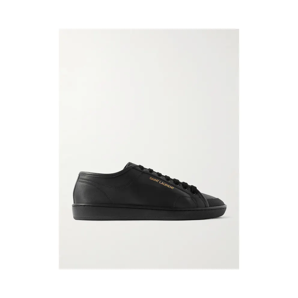Saint Laurent Gym Low Logo-Print Leather Black (82008700N00)