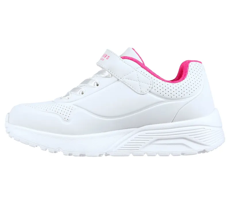 Skechers Uno Lite Sneaker White/Heet Pink