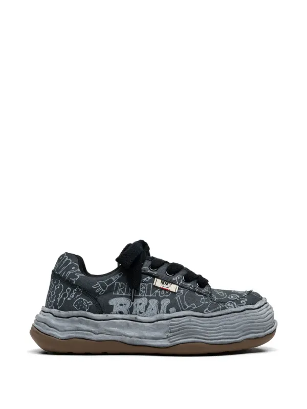 Maison MIHARA YASUHIRO Oliver OG chunky with graffiti-print – Black (A16FW705)