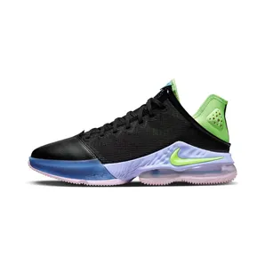Nike LeBron 19 Low “Black / Purple Pulse / Pink Foam / Ghost Green” (DO9829-001)