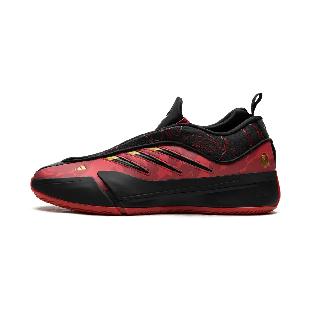 Adidas Dame 9 “BAPE – Black Scarlet” (IH0786)