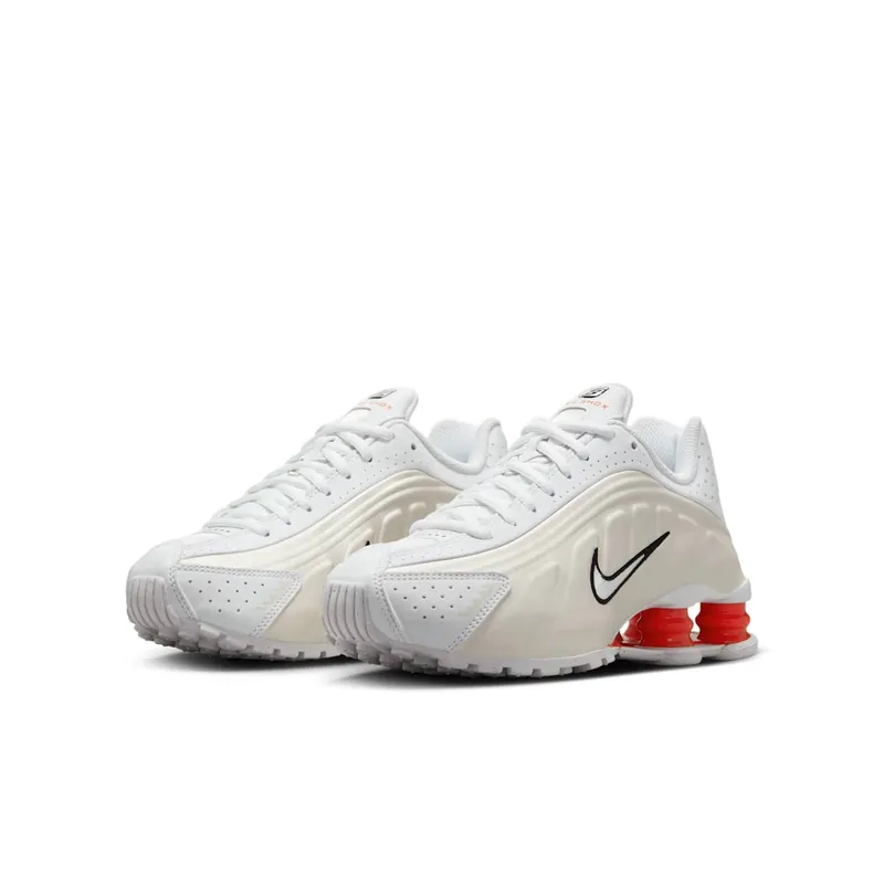 Nike Shox R4 White Phantom Picante Red (CW2626-102)