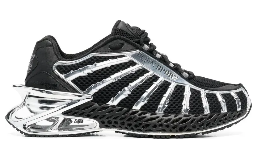 Plein Sport Thunderstorm sneakers met vlakken – Zwart (FABSUSC0337PTE003N)