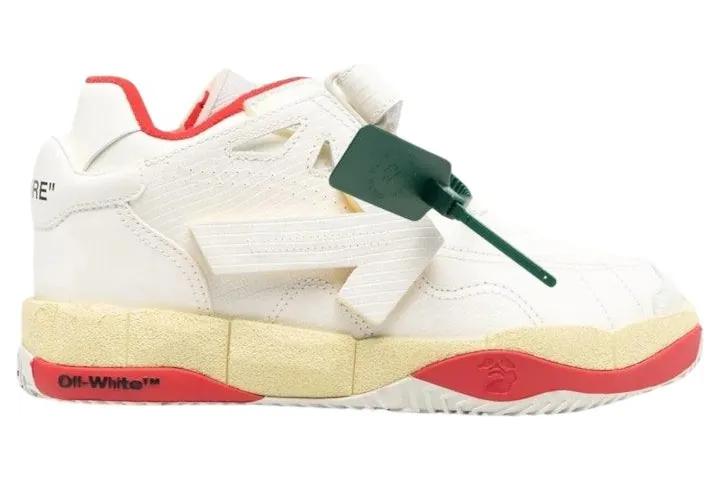 OFF-WHITE Puzzle Couture Low White/Green/Red/Beige (OMIA260S23LEA0010125)